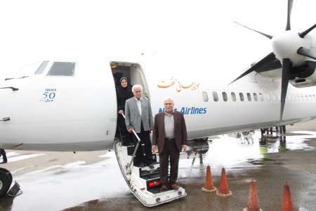 آغاز فصل بارندگی و مشکلات لغو پروازها در فرودگاه نوشهر