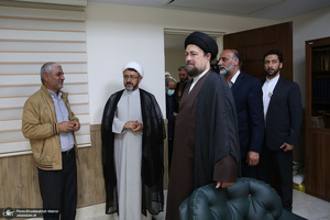 بازدید سید حسن خمینی از موسسه تنظیم و نشر آثار امام خمینی (س)