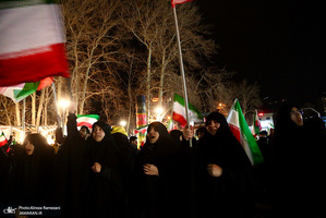 تجمع مردمی در میدان تجریش تهران