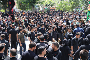 مراسم عزاداری و نخل گردانی روز عاشورا در خمین