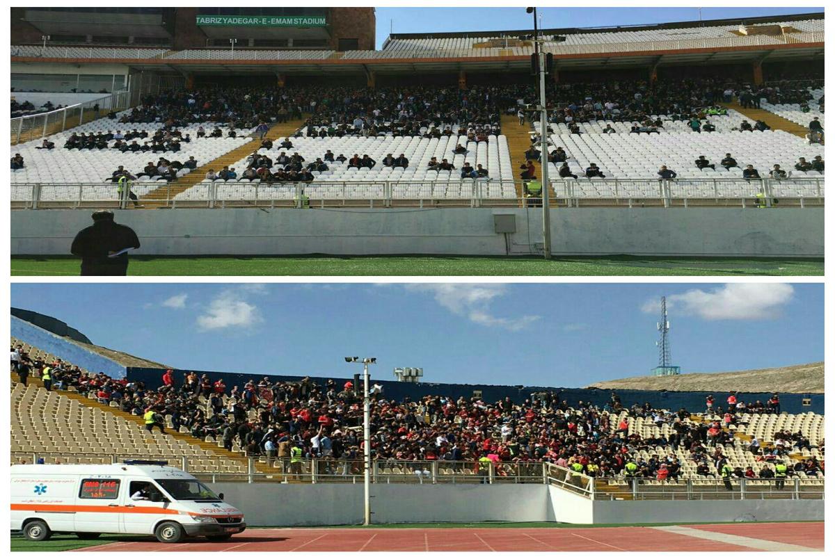 تصویری از ورزشگاه یادگار امام(س) پیش از دیدار پرسپولیس و ماشین سازی