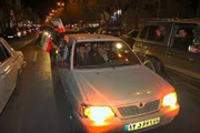 هواداران تیم فوتبال ایران در شهرکرد جشن صعود گرفتند