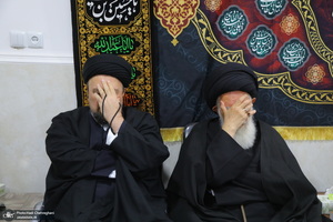 عزاداری شهادت حضرت فاطمه (س) در بیت آیت الله دوستی زنجانی‎