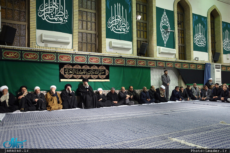 آخرین شب مراسم عزاداری حضرت فاطمه‌زهرا(س) در حسینیه امام خمینی 