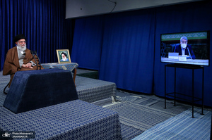 ارتباط تصویری رهبر معظم انقلاب با ستاد ملی مبارزه با کرونا