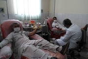 اهدا بیش‌از ۵٠ واحد خون توسط بسیجیان ایرانشهر