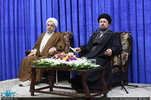 دیدار جمعی از میهمانان کنفرانس وحدت اسلامی با سید حسن خمینی