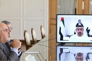 گفت و گوی ویدیویی ظریف با وزیر امور خارجه امارات
