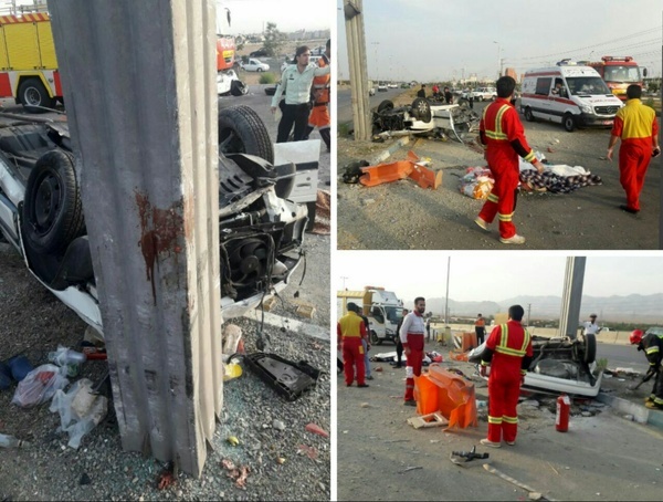 واژگونی خودرو در اتوبان کرج-قزوین ۳ کشته برجا گذاشت