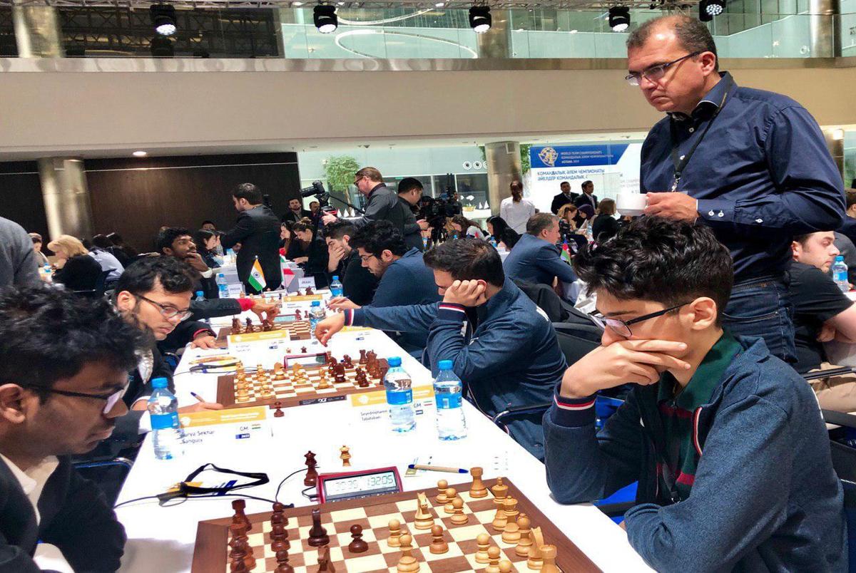 رقابت های تیمی جهان/ پیروزی شطرنج بازان ایران برابر سوئد 
