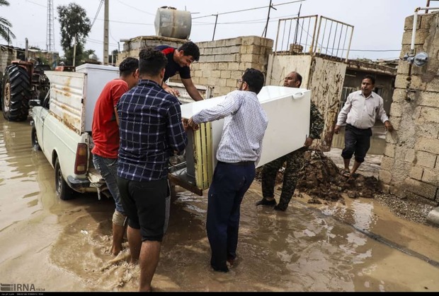 110 روستای در خطر سیل خوزستان تخلیه شدند