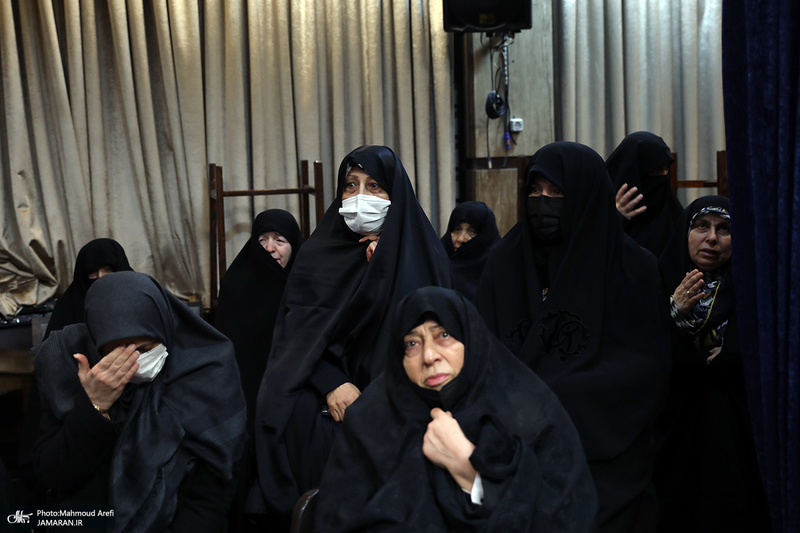 مراسم تشییع همسر شهید مطهری در تهران