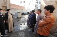 بازدید سرزده رئیس جمهور از محله هرندی تهران (13)