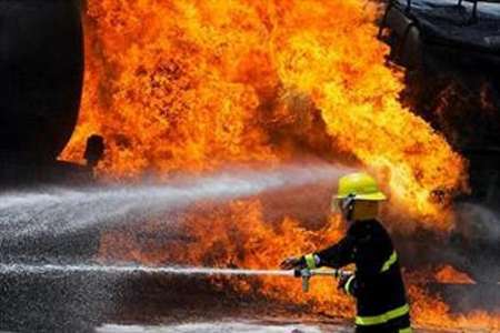 مهار آتش سوزی پست برق پاساژ تجاری پروانه در خیابان جمهوری تهران