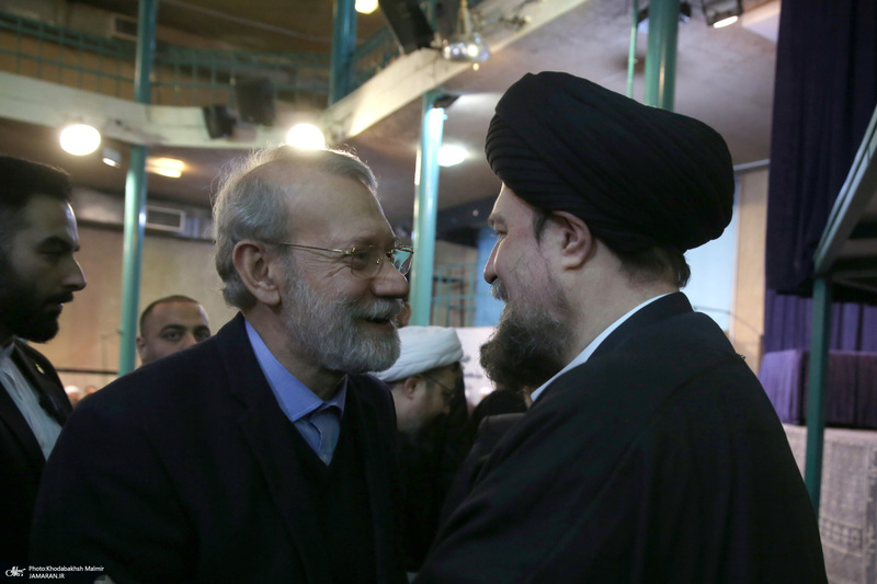 مراسم سالگرد رحلت آیت‌الله سید محمد موسوی بجنوردی در حسینیه جماران  -1