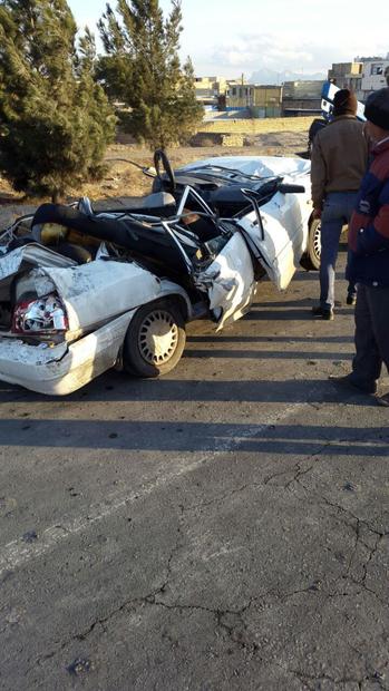 برخورد دو خودرو در کمربندی خمینی شهر- نجف آباد به مصدومیت 7 نفر منجر شد