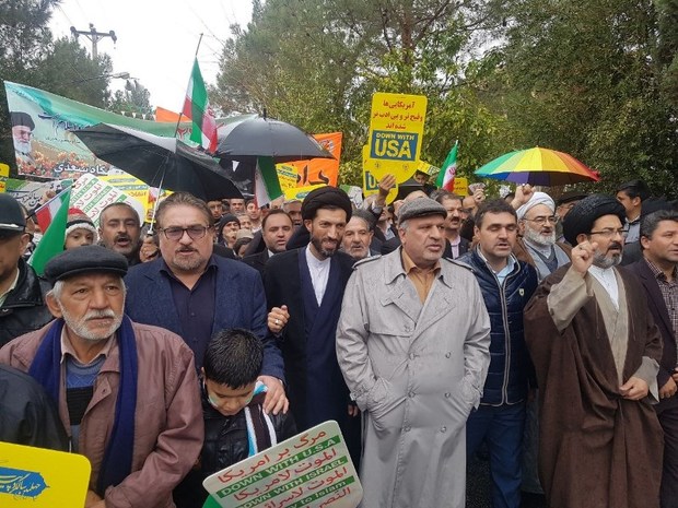 راهپیمایی امروز مردم ایران پایان توطئه های آمریکا بود