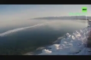 تایم لپس یخ زدن ۲۰ روزه دریاچه بایکال در ۳۵ ثانیه
