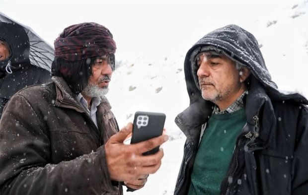 تصویربرداری «نون خ ۵» در برف و بوران 
