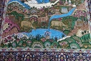 هنرمندان منوجانی برای نخستین‌ بار فرش ابریشمی بافتند