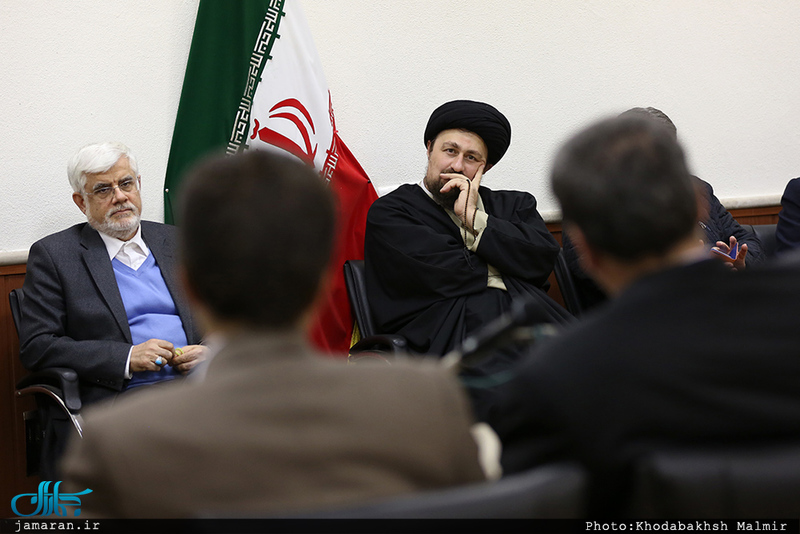 دیدار رئیس و اعضای فراکسیون امید با سید حسن خمینی