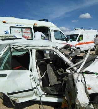 واژگونی خودرو در جاده گناباد - بجستان یک کشته داشت