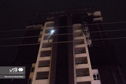 آتش سوزی برج 17 طبقه در چالوس مهار شد + فیلم و عکس