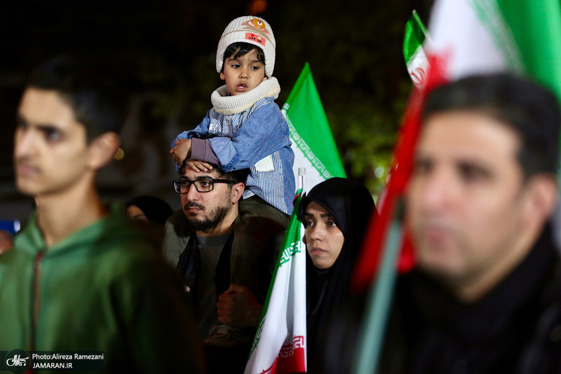 چهل و چهارمين شب اجتماع پرشور مردم در تهرانپارس