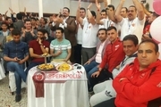 تصویری از حضور شایان مصلح در جشن قهرمانی پرسپولیس