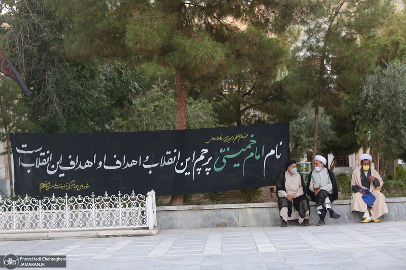 مراسم بزرگداشت حضرت امام خمینی(س) در مدرسه فیضیه قم