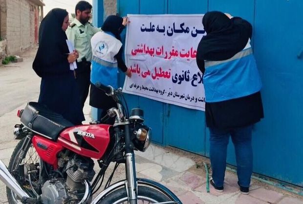 یک کارگاه  تولید غذایی در جنوب استان بوشهر مهر و موم شد
