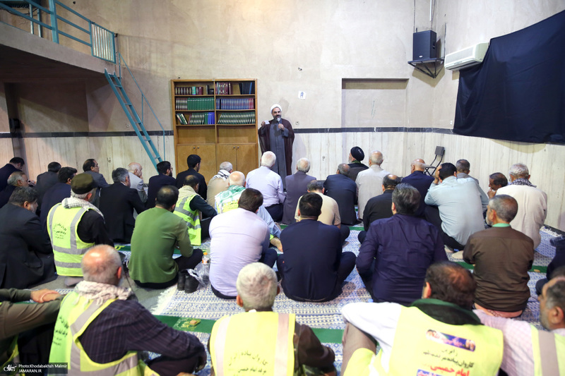 مراسم عزاداری کاروان پیاده استان گیلان در حسینیه جماران