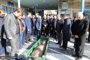 مراسم تشییع و خاکسپاری همشیره مرحوم آیت الله شهاب الدین اشراقی