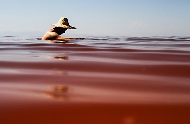 افزایش غلظت نمک عامل تغییر رنگ دوباره آب دریاچه ارومیه است