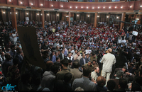 همایش انتخاباتی محمد باقر قالیباف در تهران