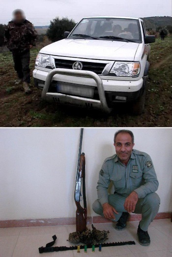 دستگیری سه شکارچی غیر مجاز در بیله سوار مغان