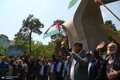 تجمع اساتید و دانشجویان دانشگاه تهران در حمایت از خیزش دانشگاه های آمریکا