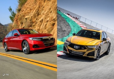 مقایسه هوندا آکورد و آکورا TLX+ مشخصات
