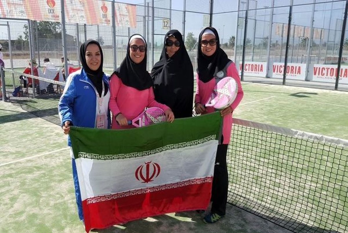بانوان پدل تنیس ایران نقره ای شدند