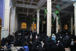مراسم عزاداری ایام فاطمیه در مسجد اعظم قم‎‎