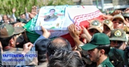 پیکر شهید لرستانی حادثه تروریستی اهواز در خرم آباد به خاک سپرده شد