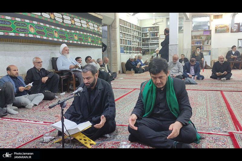 احیای شب بیست و یکم ماه مبارک رمضان در بیت آیت الله العظمی صانعی (ره)