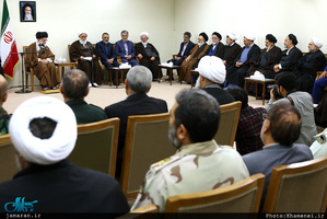 دیدار دست‌اندرکاران کنگره بزرگداشت آیت‌الله مصطفی خمینی(ره) با رهبر معظم انقلاب 