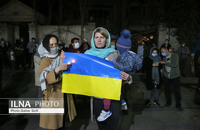 حمایت مردم تهران از مردم اوکراین پس از حمله روسیه (2)