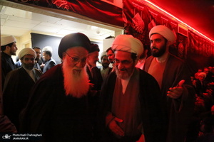 حضور سید حسن خمینی در مدرسه علمیه آیت الله العظمی خوانساری(ره)