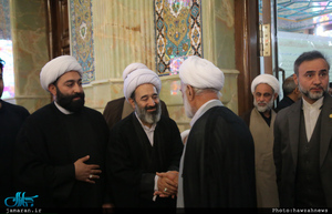 مراسم تشییع و تدفین آیت الله نصرالله شاه آبادی(ره) در قم 