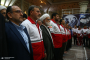 مدیران و کارکنان جمعیت هلال احمر با آرمان های حضرت امام خمینی (س) تجدید میثاق  کردند