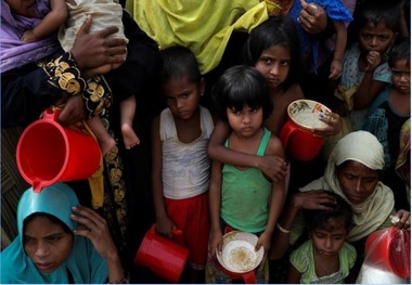 پناهندگان مسلمان میانمار از سوء تغذیه رنج می‌برند
