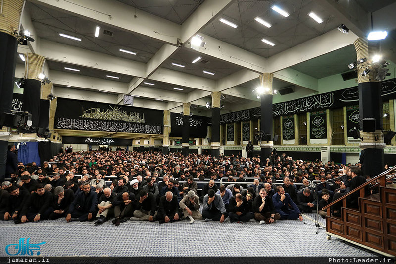 آخرین شب مراسم عزاداری حضرت اباعبدالله الحسین(ع) با حضور رهبر معظم انقلاب