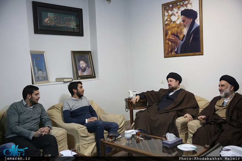دیدار اعضای شورای مرکزی انجمن اسلامی دانشجویان دانشگاه تهران و علوم پزشکی تهران با سید حسن خمینی